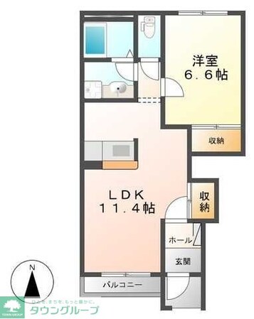ビアンシェーヌの物件間取画像